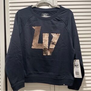 '47 Women's MiLB Las Vegas
Aviators Sweatshirt Navy Sequin
NWT Small